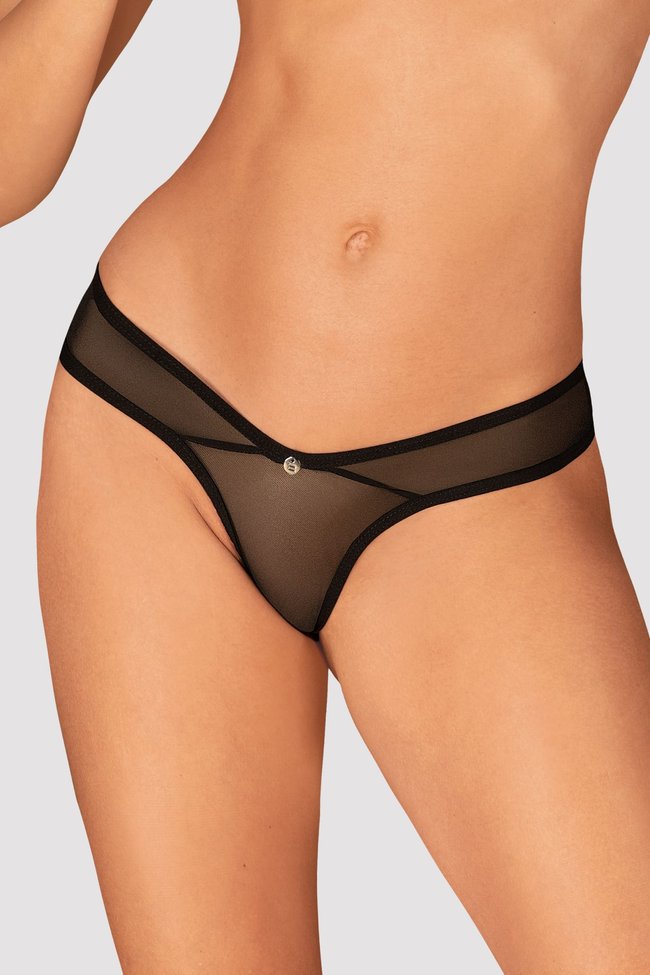 Thong panties Obsessive Glandez Black XL/2XL