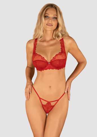 Corpete Belovya OBSESSIVE (XL-XXL - Vermelho)