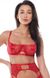 Sexy Belt Set Anais Amoura, Red, S, M, S/M