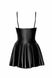 Платье под латекс Noir Handmade F308 Dreamer wetlook corset mini dress with front zipper Черное 2XL SX0289 фото 6