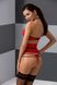 Кружевной комплект белья с интимным вырезом Passion Exclusive AKITA SET красный PS24206 фото 2