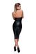 Leather-look pencil dress Noir Handmade F160 Powerwetlook pencil dress Black 2XL