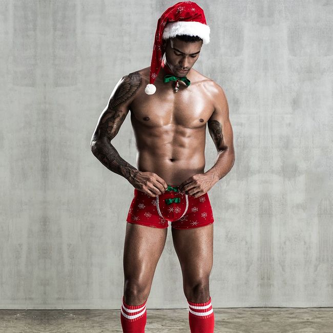Новогодний мужской эротический костюм JSY Любимый Санта  SO3676 фото