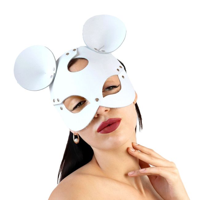 Маска мишки Art of Sex Mouse Mask One Size Біла SO9651 фото