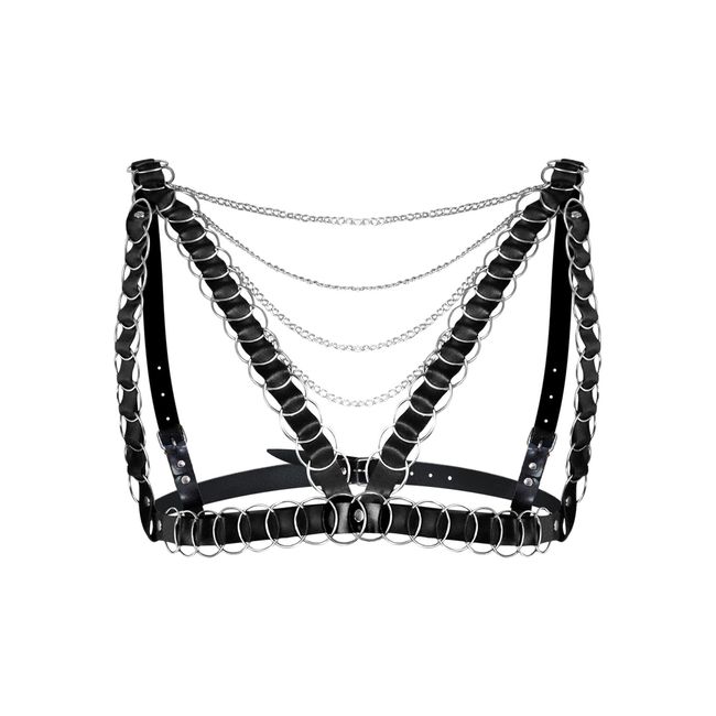 Harness with rings Art of Sex Geneva L/XL/2XL Black