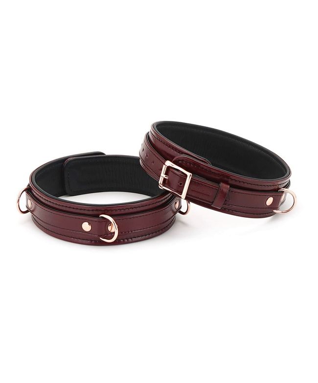 Фіксатори на стегна Liebe Seele Wine Red Thigh Cuffs Бордові L SO9455 фото