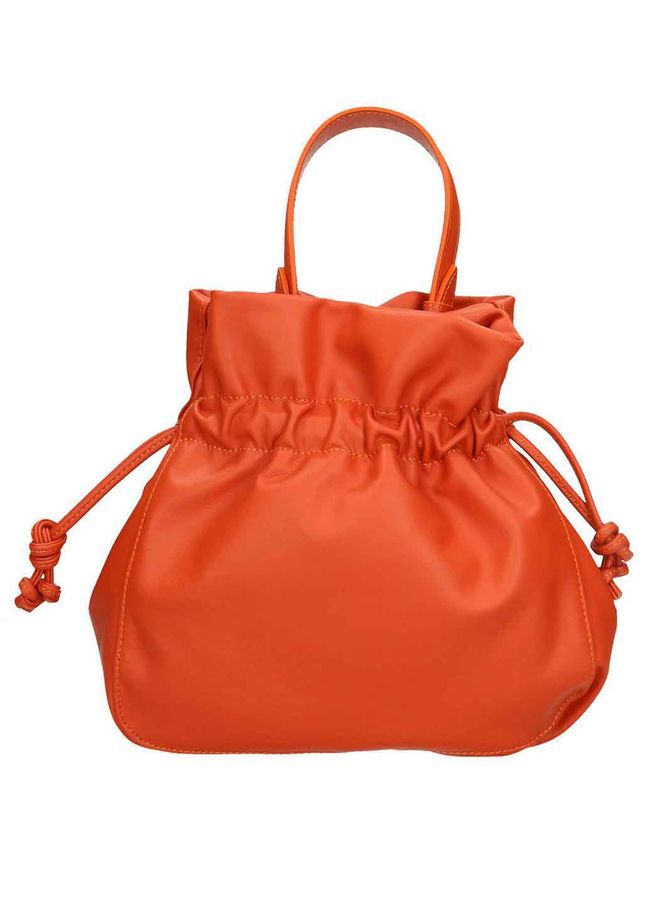 Сумка кожаная мешочек Italian Bags 1965 1965_orange фото