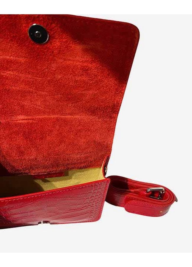 Сумка кожаная кросс-боди и ремень Italian Bags 11487 11487_red фото