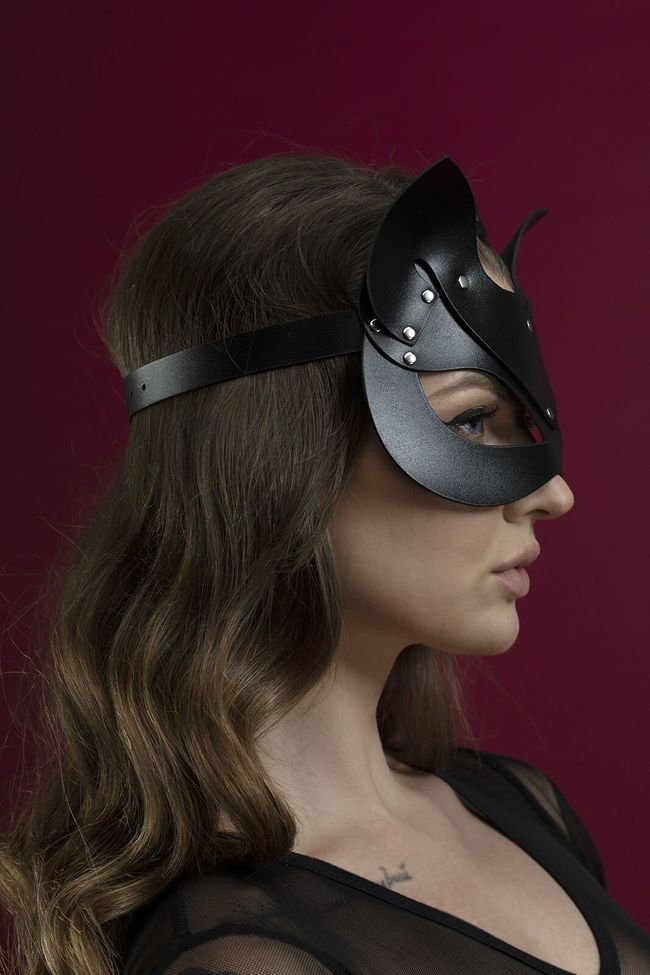Маска кішечки з натуральної шкіри Feral Feelings Catwoman Mask SO3406 фото