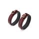 Handcuffs Liebe Seele Wine Red Thigh Cuffs Burgundy L