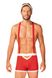 Men's Erotic Santa Claus Costume Obsessive Mr Claus, Красный/белый, S, M, S/M