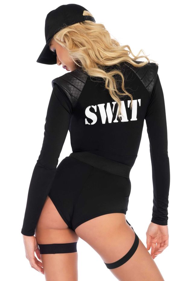 Костюм Leg Avenue SWAT Team Babe Чорний XS SO8543 фото