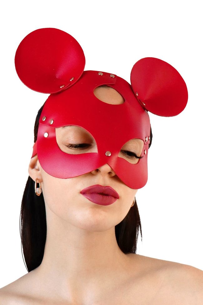 Маска мишки Art of Sex Mouse Mask One Size Червона SO9650 фото