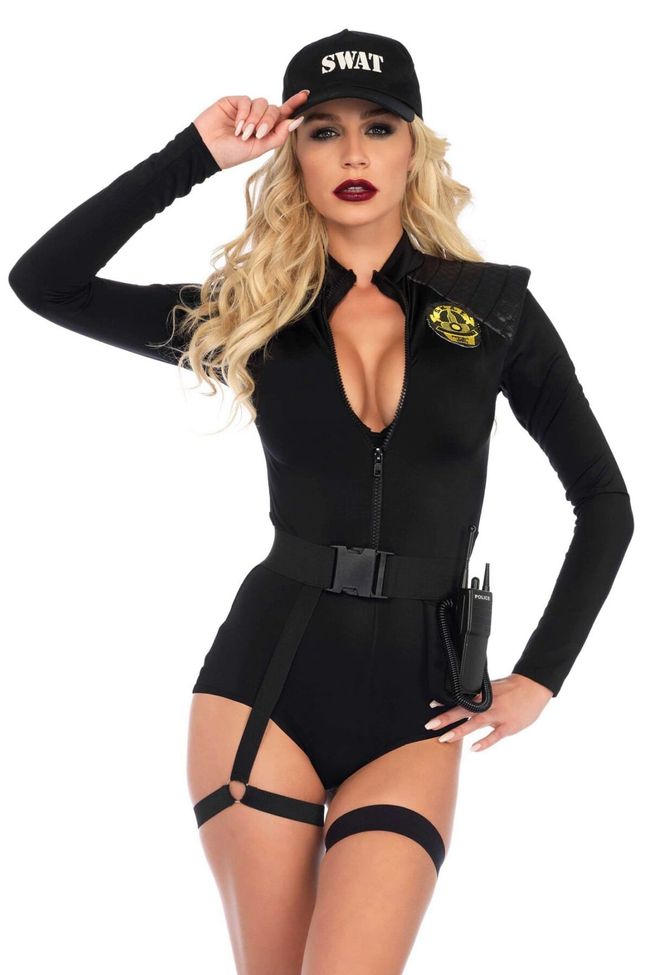 Leg Avenue SWAT Team Babe Suit Black XS