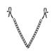 Bedroom Fantasies Nipple Clamps with Chain Black