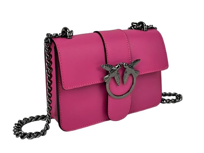 Women's classic crossbody bag Firenze Italy F-IT-054-11VL, Fuchsia