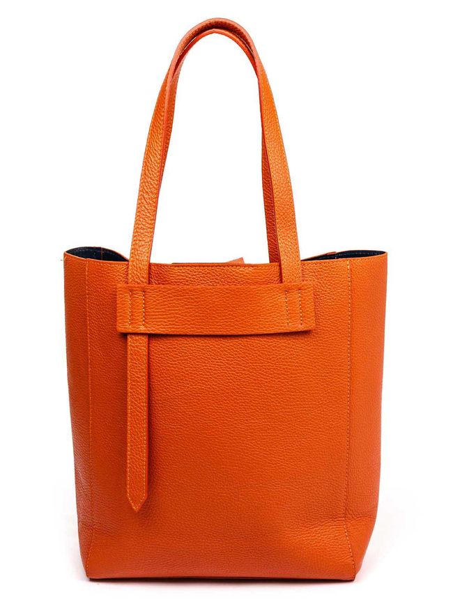 Кожаная сумка шоппер Сумка Italian Bags 1682 1682_orange фото