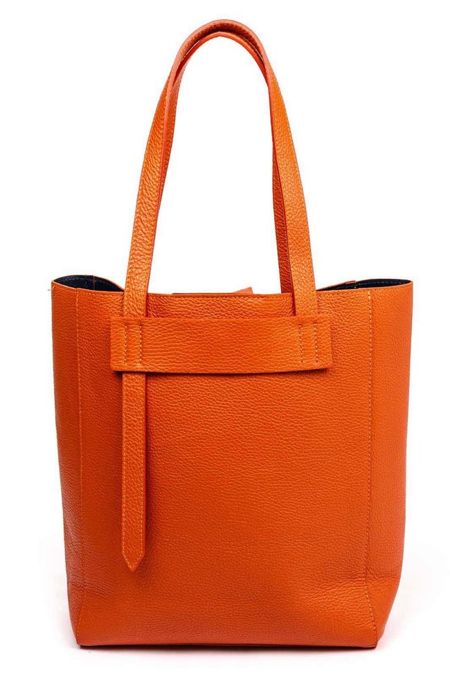 Кожаная сумка шоппер Сумка Italian Bags 1682 1682_orange фото