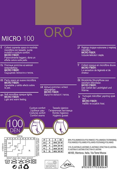 Колготи ORO Micro 100 den 92647 фото
