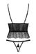 Відвертий корсет із відкритою чашкою та трусиками з вирізом Obsessive Romanesa corset  94154 фото 4