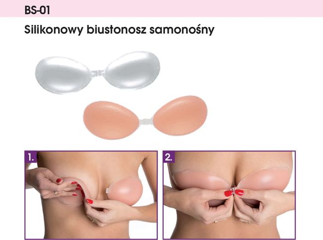 Invisible silicone bra Julimex BS-01 Nude C