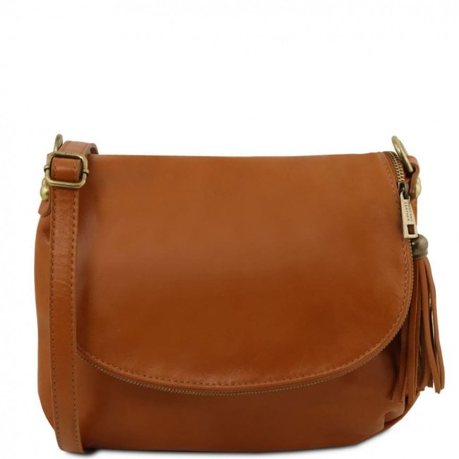 Жіноча шкіряна сумка Tuscany Leather Bag TL141223 Коньячна 1223_1_6 фото