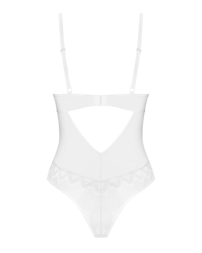 Bodysuit Obsessive Alissium White XL/2XL