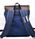 Рюкзак для ноутбука мікс парусину+шкіра TARWA RCs-9001-4lx, Темно-синій