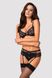 Set with garter belt Obsessive Heartina set Black S/M