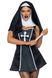 Костюм монахини Leg Avenue Naughty Nun Черный L SO8552 фото 1