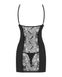 Сорочка с трусиками Obsessive Heartina chemise Черная L/XL 80124 фото 7