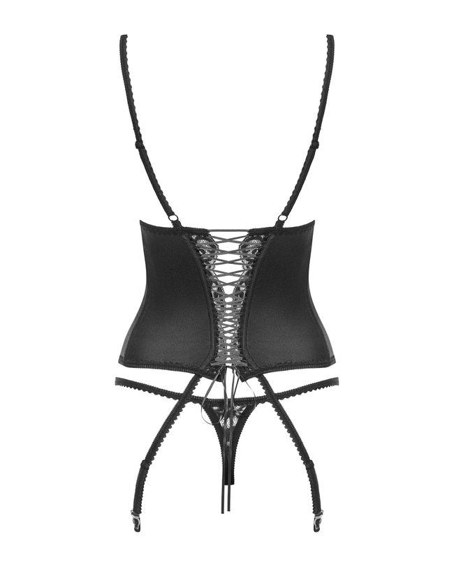 Элегантный корсет и стринги Obsessive Laluna corset 81731 фото