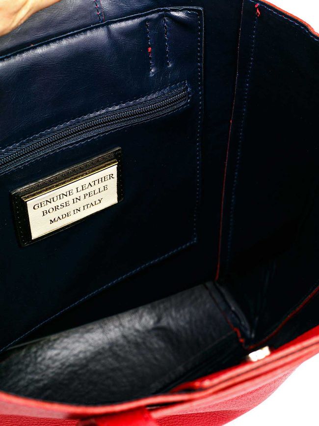 Кожаная сумка шоппер Сумка Italian Bags 1682 1682_red фото