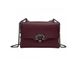 Women's leather bag with chain Firenze Italy F-IT-9812BO, Бордовый