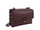 Women's leather bag with chain Firenze Italy F-IT-9812BO, Бордовый