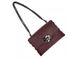 Women's leather bag with chain Firenze Italy F-IT-9812BO, Бордовый