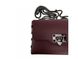 Women's leather bag with chain Firenze Italy F-IT-9812BO, Бордовый