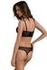 Passion DROSERA SET ECO (bustier and thong panties), Black, 2XL, 3XL, 2XL/3XL