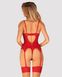 Корсет и стринги Obsessive Ingridia corset Красный M/L 100416 фото 2