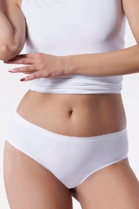 Seamless slip panties with lace Julimex Cheekie White M