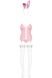 Эротический костюм кролика Obsessive Bunny suit Розовый S/M 36445 фото 5