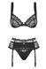 Set with garter belt Obsessive Heartina set Black S/M