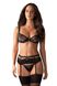 Set with garter belt Obsessive Heartina set Black S/M