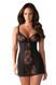 Shirt with panties Obsessive Heartina chemise Black S/M