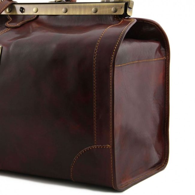 Шкіряна сумка саквояж - Великий розмір Tuscany Madrid TL1022, Темно-коричневий