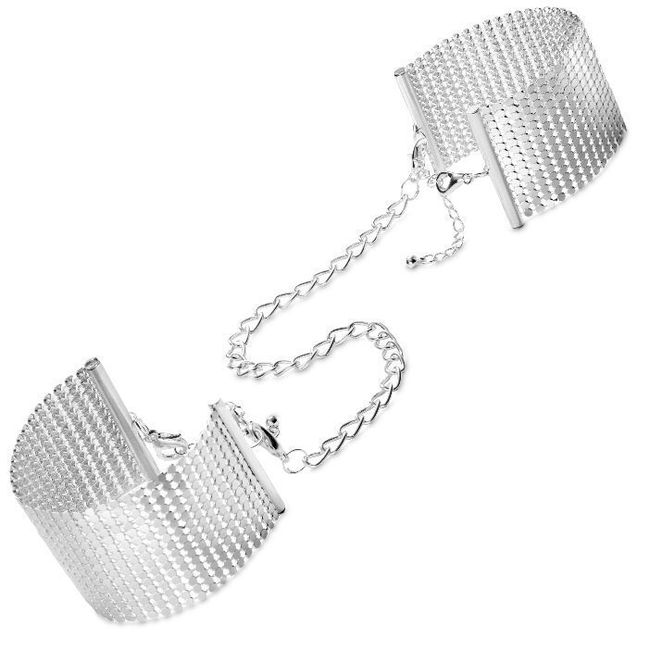 Наручники металлические, стильные браслеты Bijoux Indiscrets Desir Metallique Handcuffs SO5920 фото