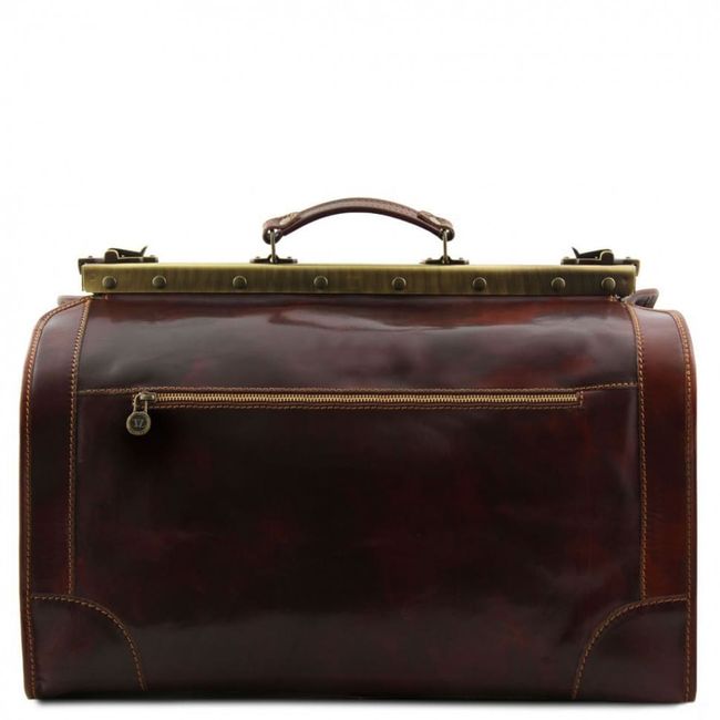 Шкіряна сумка саквояж - Великий розмір Tuscany Madrid TL1022, Темно-коричневий