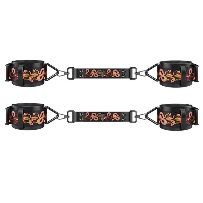 БДСМ набір LOCKINK The Flowering Serpent Bondage Set, 7 шт. Чорний SX0901 фото