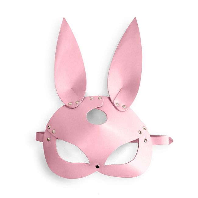 Кожаная маска Зайки Art of Sex Bunny mask One Size Розовая SO9647 фото