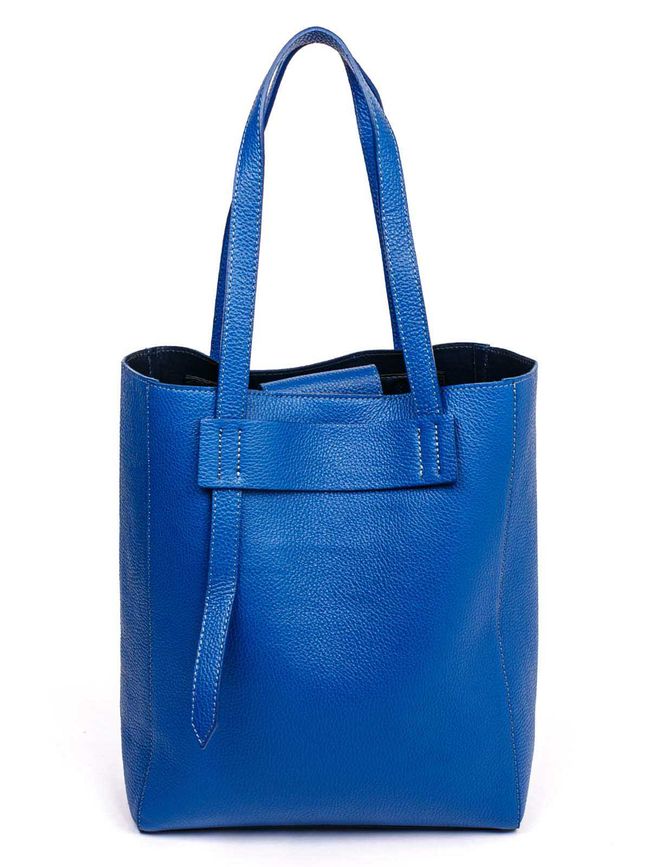 Кожаная сумка шоппер Сумка Italian Bags 1682 1682_blue фото